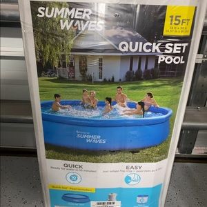 Summer Waves 15ft x 36in QuickSet Inflatable Pool